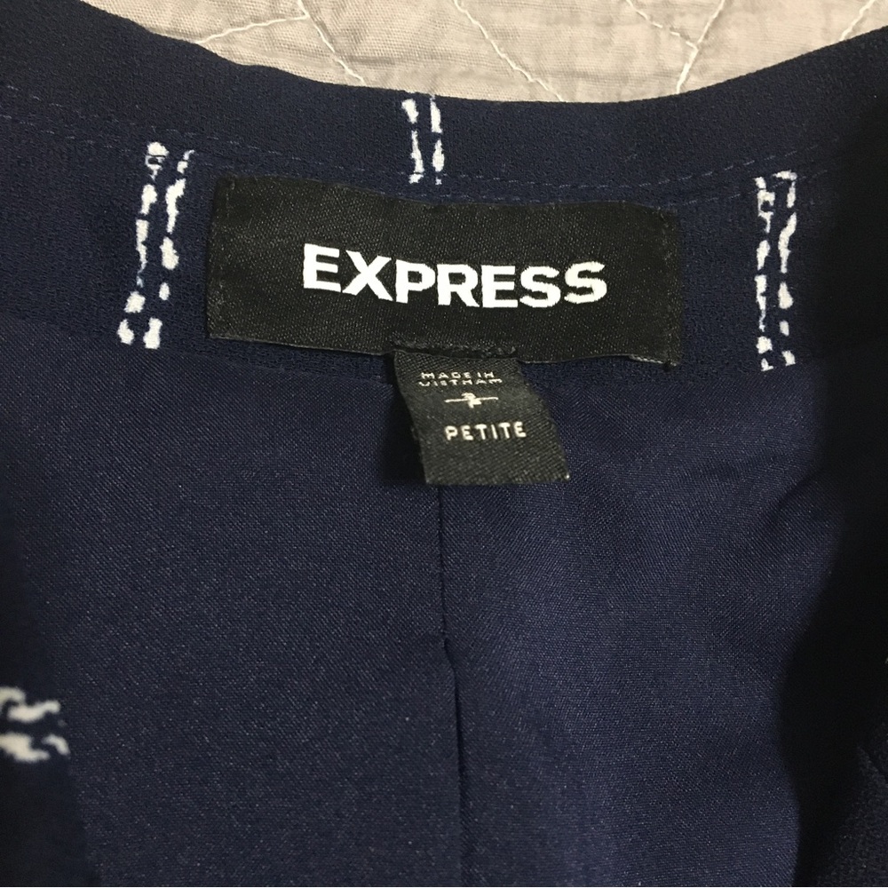 Express Windowpane Print Double Breasted Boyfrien… - image 8